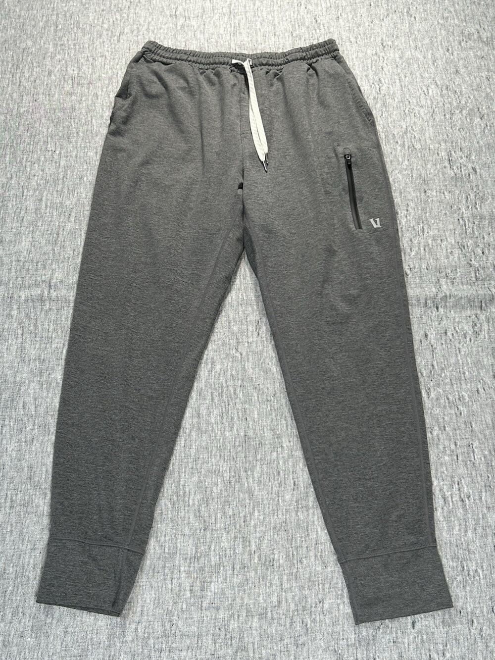 Vuori Sunday Performance Joggers Pants Mens Medium 27.5" Grey Athleisure Comfort